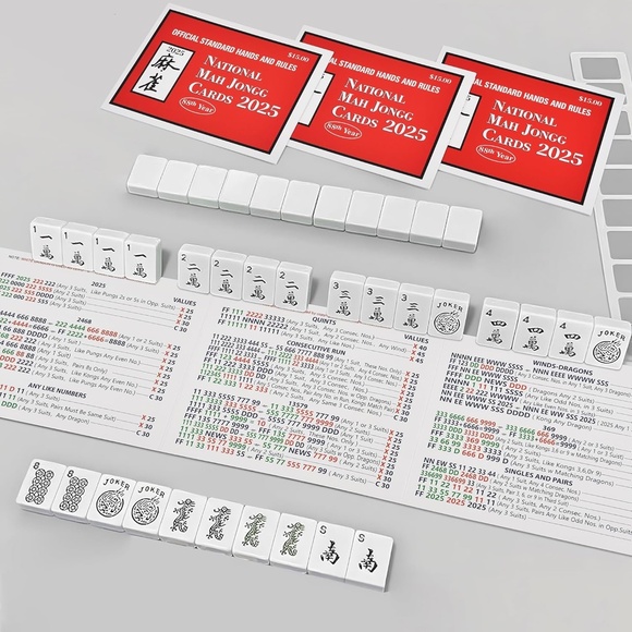 Set of Two National Mah Jongg Cards 2025 - Picture 4 of 7